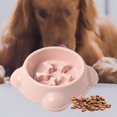 thumbnail image 3 of Alimentador Zulema para perros y mascotas comida rompecabezas a prueba de estrangulamiento antideslizante rosado Comedero lento para perros, 3 of 7