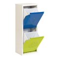 thumbnail image 1 of Simonrack Recycle Bin 2 Buckets, White - Blue - Green, 1 of 1