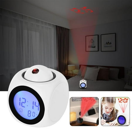 NOVELAR Ceiling Projection Alarm Clock, Plastic Housing, Energy-Efficient LED Display, Great for Easy Viewing from Bed