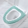thumbnail image 4 of Juego de 4 fundas para asiento de inodoro, cojines de baño suaves y cálidos, Washa, 4 of 5