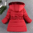 thumbnail image 4 of Abomasnow Kid Girls Winter Dress Coats Faux Fur Hooded Fleece Jackets Waterproof Parka Outwear 4-12 Years, 4 of 4