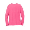 thumbnail image 6 of Port & Company Ladies Long Sleeve Core Cotton Tee-L (Neon Pink), 6 of 6