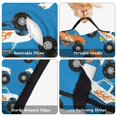 thumbnail image 6 of Monster Cartoon Truck Blue Pattern Teens Toddler Nap Mat with Pillow, Sleeping Mat Bag for Preschool Daycare 59"x22", 6 of 6