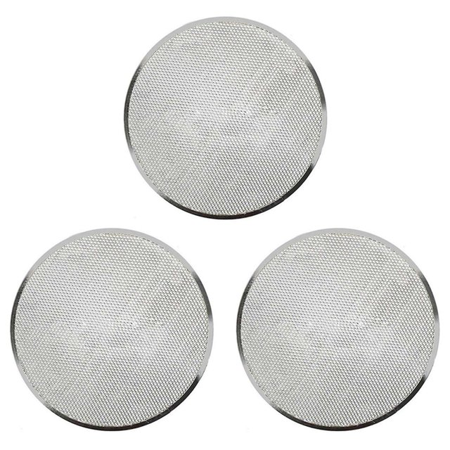 3 bandejas redondas para horno de pizza, rejilla para barbacoa, red de malla antiadherente (12 pulgadas)