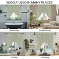 thumbnail image 3 of Sage Green Geometric Swag Valances for Windows 2 Pack, Kitchen Window Curtains 36 Inch Length, Minimalism Solid Color Striped Lines Privacy Swag Curtains for Living Room/Bathroom 36"x36", 3 of 8
