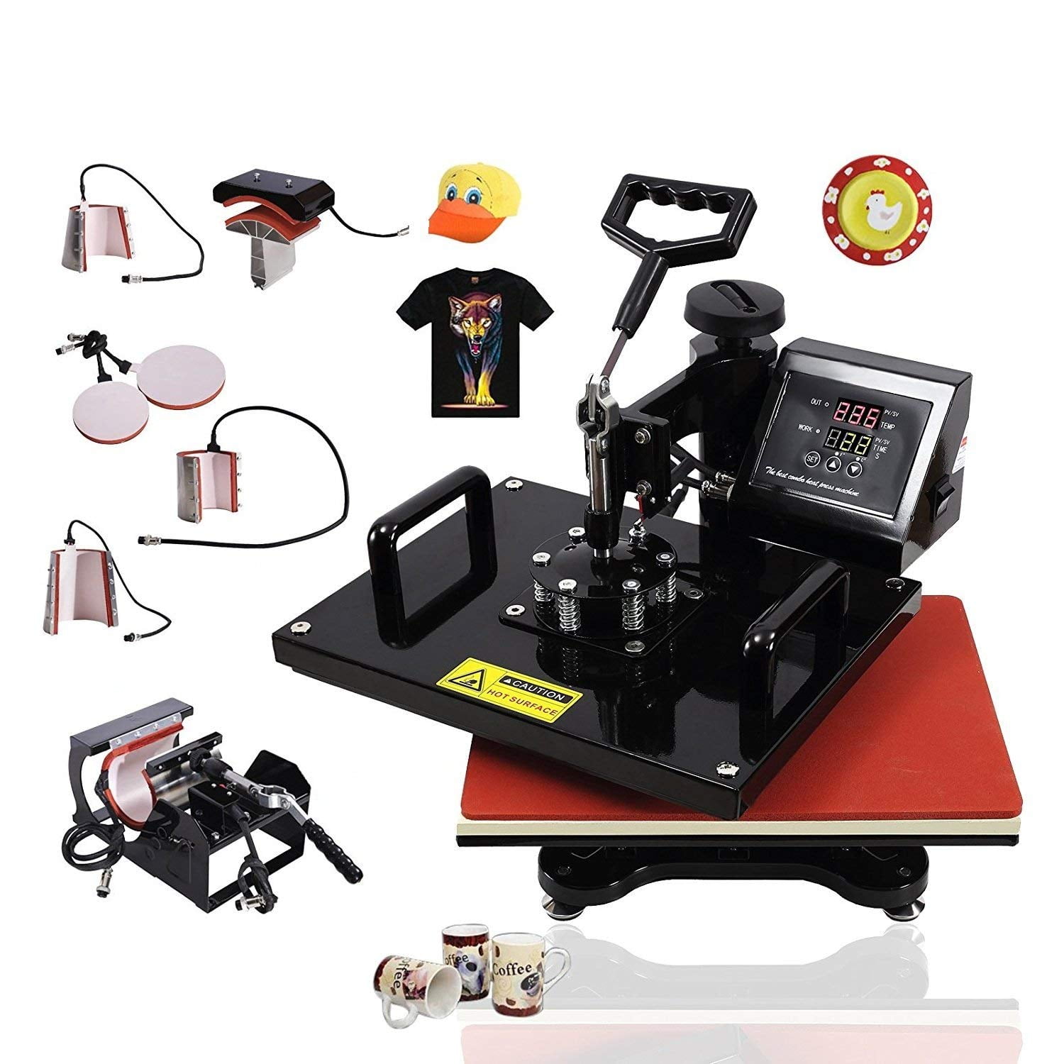 HP3802N heatpress machine Tshirt Printing heat press 15x15 - AliExpress