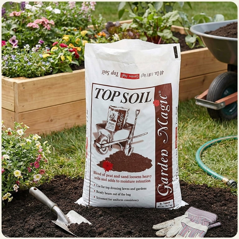 BACCTO 40 lbs. Bag Garden Magic Organic Planting Potting Soil (10-Pack)