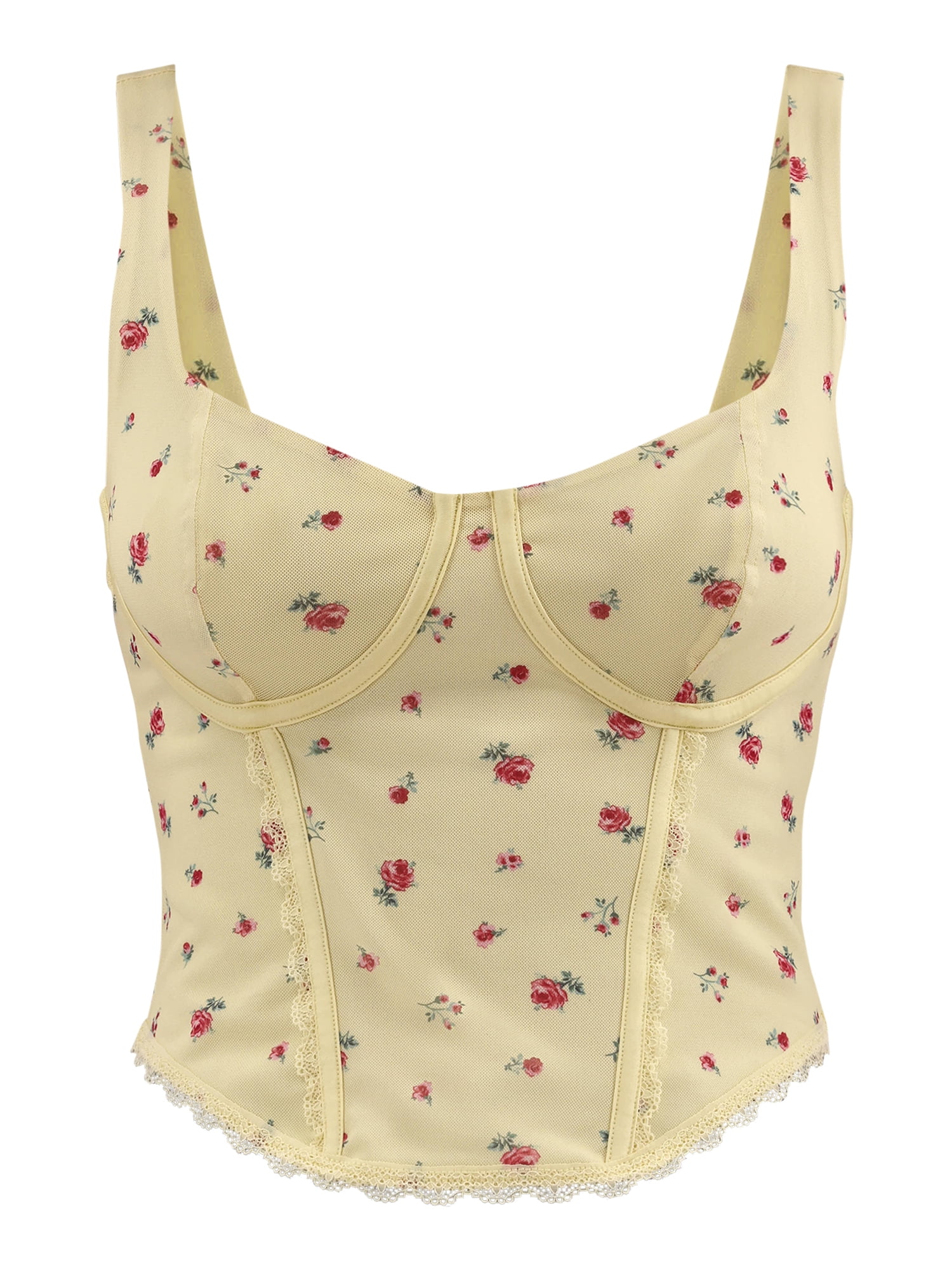 No Boundaries Women's Fitted Sleeveless Top, Sweetheart Neck