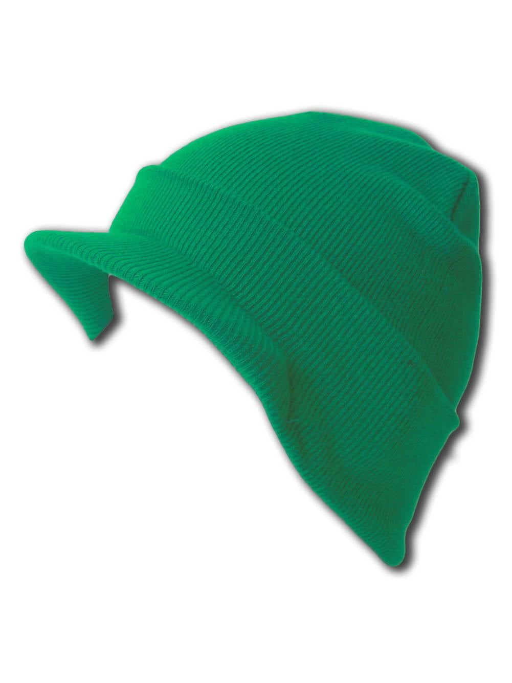 OLIVE GREEN Beanie Visor Skull Cap HAT 