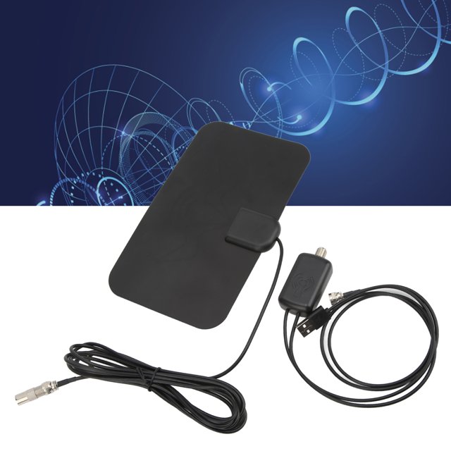 Antenne Intérieure Numérique HD Antenne HDTV Portée de Réception de 980 Miles Compatible avec Antenne de Télé Numérique 720P/1080i/1080P/ATSC avec