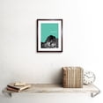 thumbnail image 2 of Grassmarket Edinburgh Scotland Scottish Landmark Teal Framed Art Print, 2 of 5
