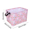 thumbnail image 3 of JHyouerji Easter Baskets Gift Basket ,Empty Pink Storage Bins Organizer Box Room for Home Decor, 3 of 7