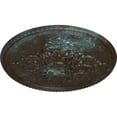 thumbnail image 3 of 54 1/4"OD x 2 7/8"P Milton Ceiling Medallion (Fits Canopies up to 10 1/2"), Hand-Painted Bronze Blue Patina, 3 of 6