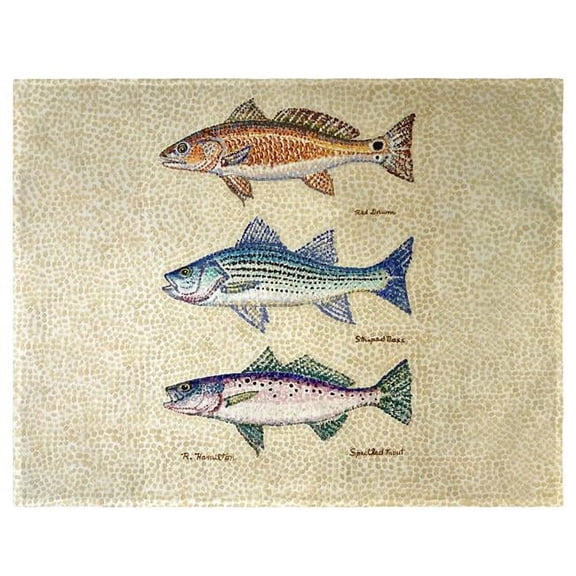 14 x 18 in. Creek Fish Place Mat - Set of 4