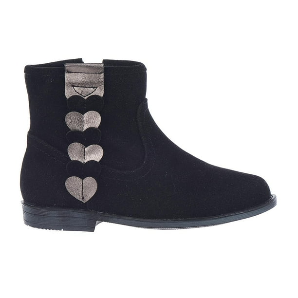 Botines Chelsea Para Niñas Negros Con Corazones negro 15 Tropicana 005B8H