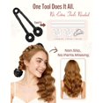 thumbnail image 2 of Heatless Hair Curler for Heatless Curls Overnight, All-in-One Sleepy Tie Satin Curling Rod, Hair Curlers to Sleep In, Overnight Blowout Rods, Hair Rollers for Women Long Hair, Black, 2 of 4