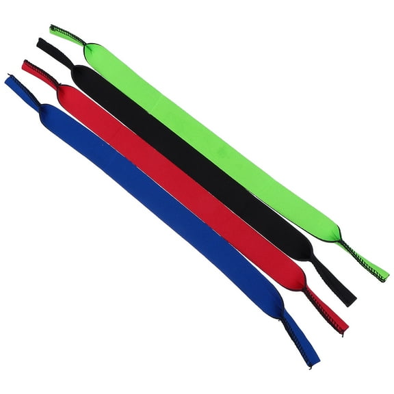Mobutofu 4Pairs Eyeglass Straps For Sports Sbr AntiSkid For Elders Glasses