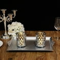 thumbnail image 2 of Efavormart 2 Pack 4" Tall Metal Silver Candle Holder Set Votive Candle Holder Set Wedding Table Centerpiece, 2 of 11