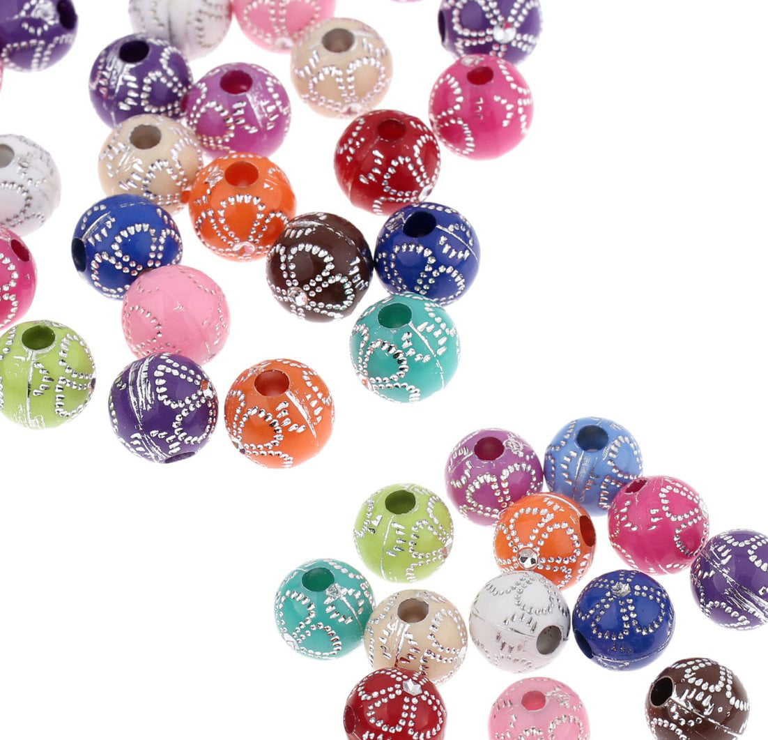 35Pcs Mixed Craft Wooden Round Smooth Loose Ball Spacer Beads Charms 13mm 