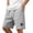 Gray |#1, variant on Mens Casual Shorts Cotton Drawstring 9 inch Waffle Shorts Stretch Elastic Waist Summer Beach Lounge Sweat Shorts Gray 2XL