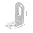 thumbnail image 2 of unbranded 10Ud Soportes En L De Hierro Para Muebles Color Plata Con Redondeada Y Ajustable Para Estantes, 2 of 7