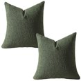 thumbnail image 1 of Fundas de almohada decorativas de bouclé Mixhug, 18 x 18 pulgadas, paquete de 2: fundas de almohada bohemias texturizadas para sofá y cama, 1 of 5