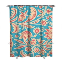 Tribal Style Shower Curtain 72x84 Inches Bohemian Chic Polyester Quick Dry Vintage Bathroom Decor