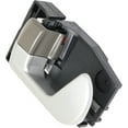 thumbnail image 2 of Interior Door Handle Compatible with 2004-2012 Mitsubishi Galant Front or Rear, Driver Side Silver With gray door lock button, 2 of 3