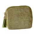 thumbnail image 3 of Estuche para Pulseras Caja Portátil de Joyas Compartimentos Independientes Terciopelo Cremallera de Borla Adecuado para Mujeres Madres Oficina Vacaciones Verde hierba, 3 of 8