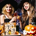 thumbnail image 5 of Halloween Wrapping Paper Roll - 17 Inch X 33 Feet - Metallic Foil Classic Orange Haunted House, Pumpkin and Bat Pattern Gift Wrap Paper Sheet for Halloween's Day, Holiday Decorations, Birthday, 5 of 14