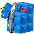 thumbnail image 1 of AlexHome Moving Bags Heavy Duty,Extra Large Packing Bags for Moving,Reusable Plastic Moving Totes,Clothes Storage Containers,Moving Supplies Bins,Compatible with Ikea Frakta Cart (Blue,Set of 5), 1 of 4