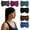 Gray/Burgundy/Green/Black/Coffee/Navy, variant on Headbands for Women, Non Silp Wide Hair Bands, Elastic Thick Head Bands, Stretchy Soft Sports Sweat Bands for Spa Workout Running Gym, Cotton Cloth Hair Accessories 6Pcs, Two Black/White/Gray
