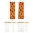 thumbnail image 6 of Fsddascl Red Orange Halloween Blackout Curtains for Bedroom/Living Room, Thermal Insulated Kitchen Curtains, Flying Witch Bats Moon Grommet Darkening Window Treatment Drapes 52"x84"x2, 6 of 6