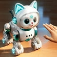 thumbnail image 4 of Intelligent Programming Cat Robot Toy for Kids 3+ - ABS Material, 16x25x22cm - Voice Control & Gesture Operation, 4 of 9