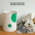 thumbnail image 7 of Kezqiaxn Collapsibles Laundry Baskets Large Capacity Cotton and Linen Cloth Dirty Clothes Basket Toys and Sundries Storage Bucket Multifunctional Foldable Thickened Storage Basket With Hand Strap, 7 of 7