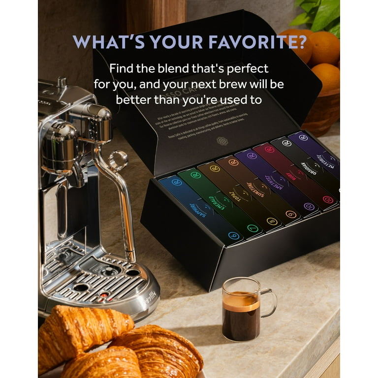 Free Shipping! Rosso Caffe Medium Dark Roast Espresso Pods Variety