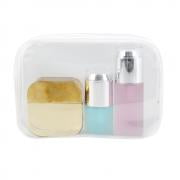 Transparent Snap Pouch - Jeobest Clear Cosmetic Bag - 1PC PVC Clear Makeup Cosmetic Bag Portable Toiletry Pouch Transparent Waterproof MZ(6.7 x 2.4 x 4.7 inch)