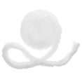 thumbnail image 4 of MasteelfCA Christmas White Faux Fur Ribbon Trim 3 Fabric Roll for Xmas Tree Decoration, 4 of 8