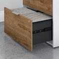 thumbnail image 5 of Bush Business Furniture 2-Drawer Lateral File Cabinet Letter/Legal Fresh Walnut/White 29.72, 5 of 7