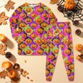 thumbnail image 2 of KPOPLK Toddler Boy Clothes 2-8T Halloween Pajama Set Long Sleeve Pumpkin Print Shirts and Pants Comfortable Fall Winter Sleepwear,Size 4-5 Years, 2 of 9