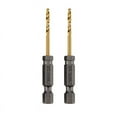 thumbnail image 2 of DeWalt Impact Ready 3/32 in. X 2-7/16 in. L Titanium Nitride Drill Bit 2 pc, 2 of 2
