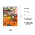 thumbnail image 2 of Mexico - Direccion General de Turismo (Department of Tourism) - Vintage Travel Poster 1950 - Bamboo Fine Art 290gsm Paper Print (Unframed) 18x24in, 2 of 4