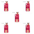 thumbnail image 3 of Matsuzay Funda navideña para teléfono móvil Copo de nieve Papá Noel Funda protectora de TPU, Reemplazo para XR 6.1, Tipo 1 Tipo 1 iPhoneXR 6.1 5piezas, 3 of 6