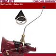 thumbnail image 1 of American Shifter  TH400 Shifter Kit Chrome 23 in. Swan Trim Kit Push Button Black Boot Ringed Knob for DE8E6, 1 of 1