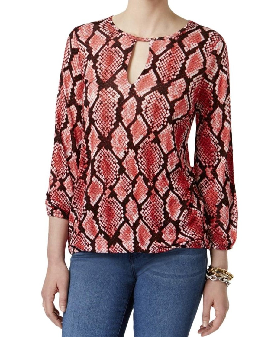 michael kors blouses red