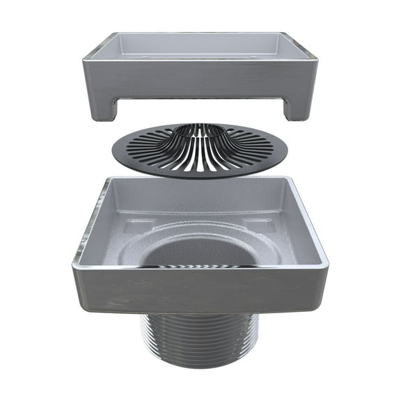 Ebbe America Etid-4 Rough-In 4" Legacy Shower Drain - Chrome