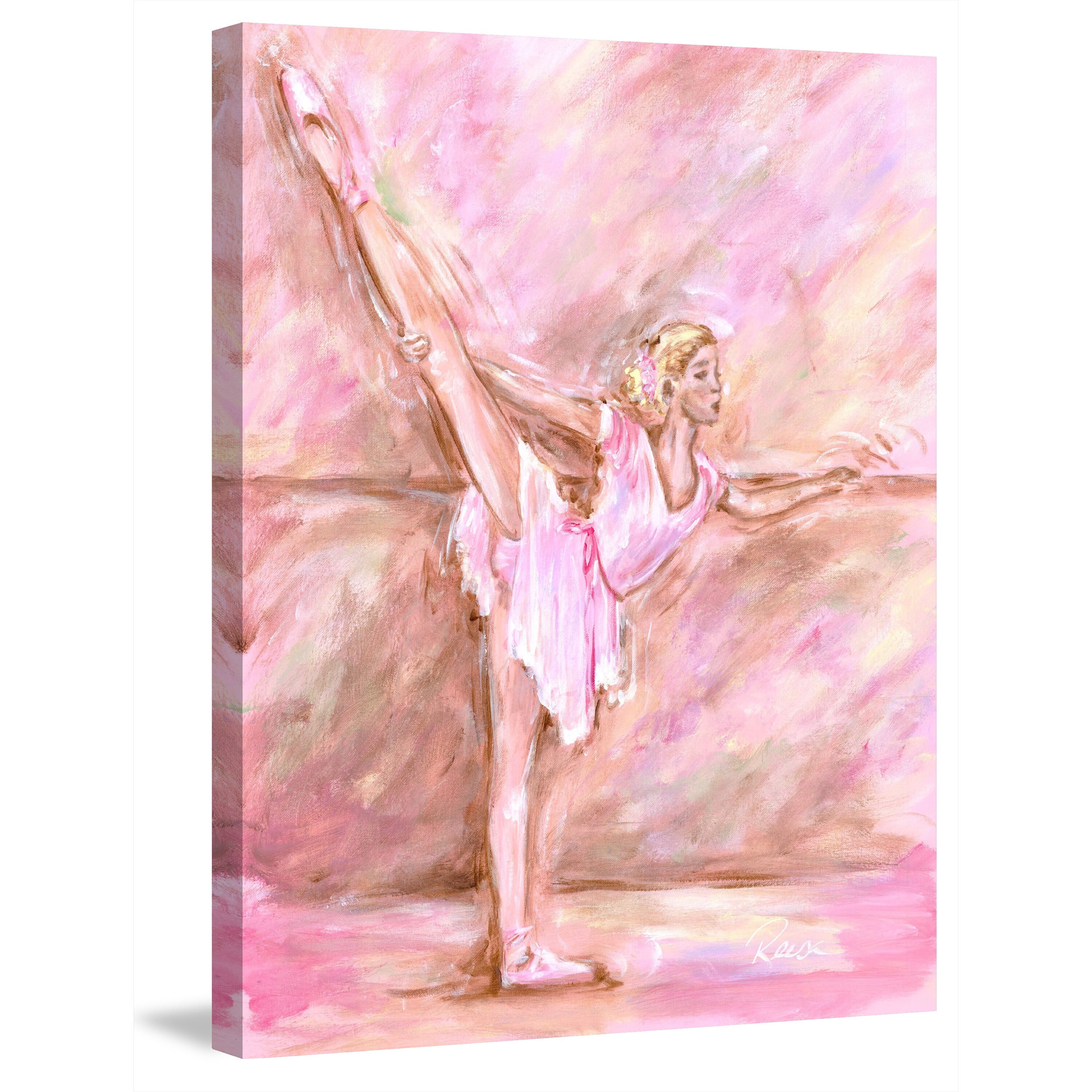 Marmont Hill "Getting Ready" by Reesa Qualia Painting Print on Wrapped Canvas