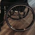 thumbnail image 4 of OFFIGAM Roue de Fauteuil Roulant Anti-Perforation PU Noir Durable 1ensemble pour Usage Extérieur, 4 of 8