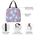 thumbnail image 3 of Yiaed Cartoon Poodle Dog Print Insulated Lunch Bag Reusable Cute Tote Lunch Box, Leakproof Cooler Lunch Bags for Work Office Travel School Picnic, 3 of 5