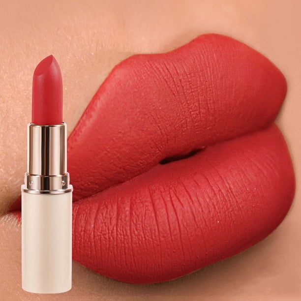 Lápiz labial para mujer, tinte labial, brillo labial, lápiz labial mate antiadherente, lápiz labial aterciopelado, brillo labial mate de larga duración, lápiz labial de 3.2 ga.